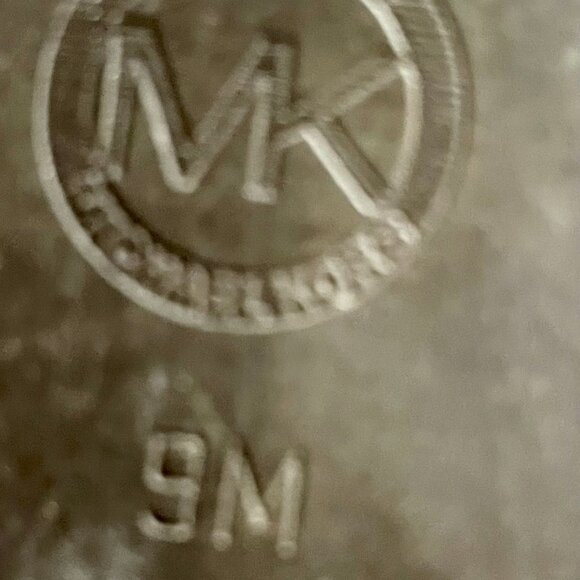 Michael Kors Brown Leather Riding Boots with Gold MK Charm – Size 9M - Picture 3 of 12